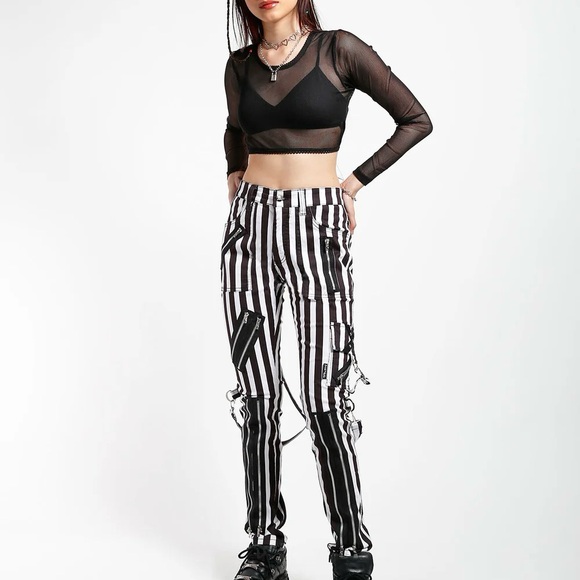 TRIPP NYC SLIM LEG BONDAGE PANT MEDIUM STRIPE - Picture 7 of 12